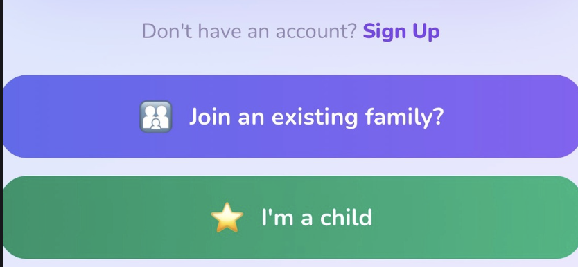 Login as a Child