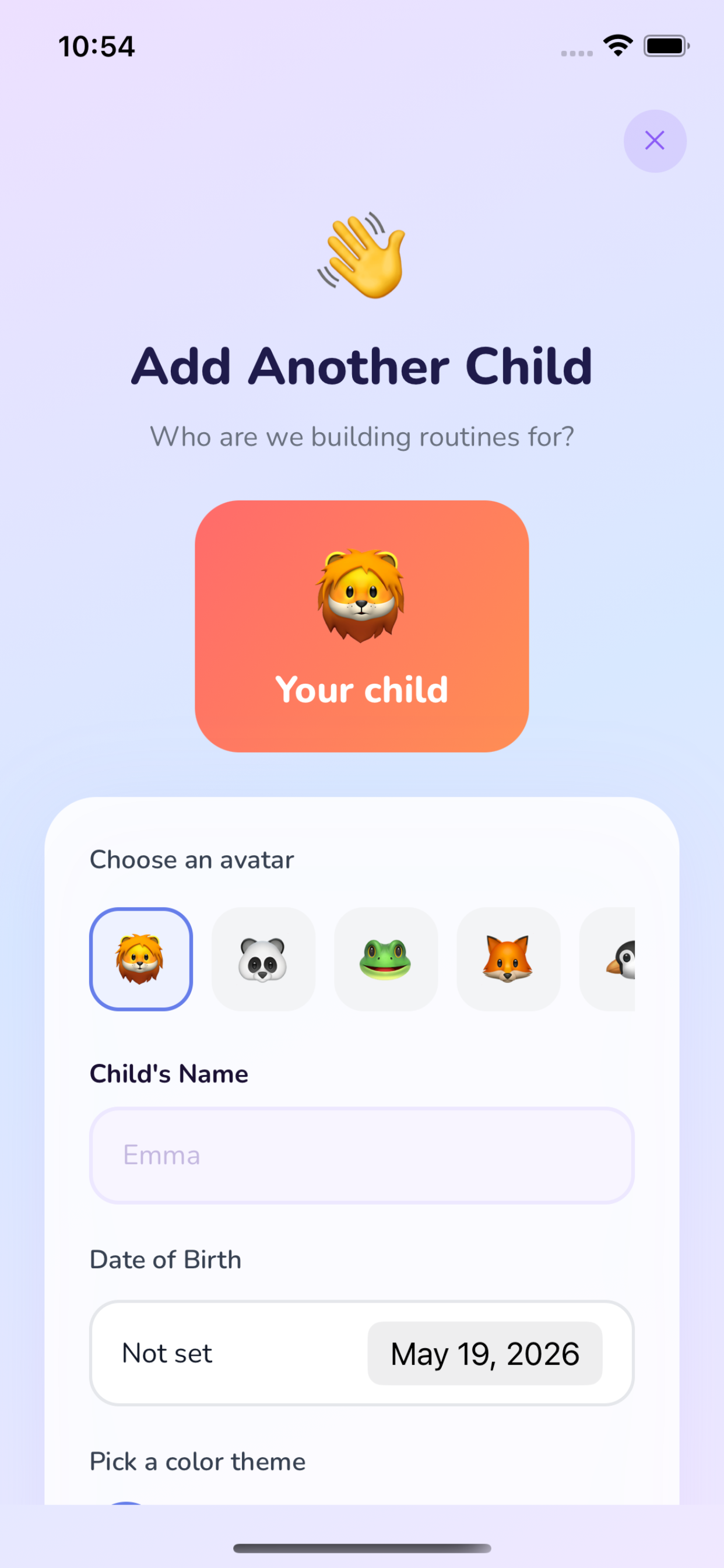 Routina app — morning task checklist for kids